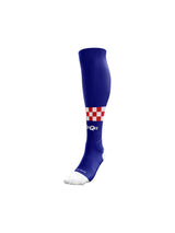 Konqa Reflex Blue with Checkered Pattern Socks