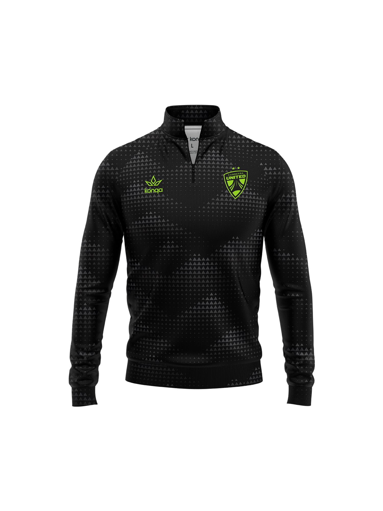 Canberra United Quarter Zip โ KonQa Teamwear