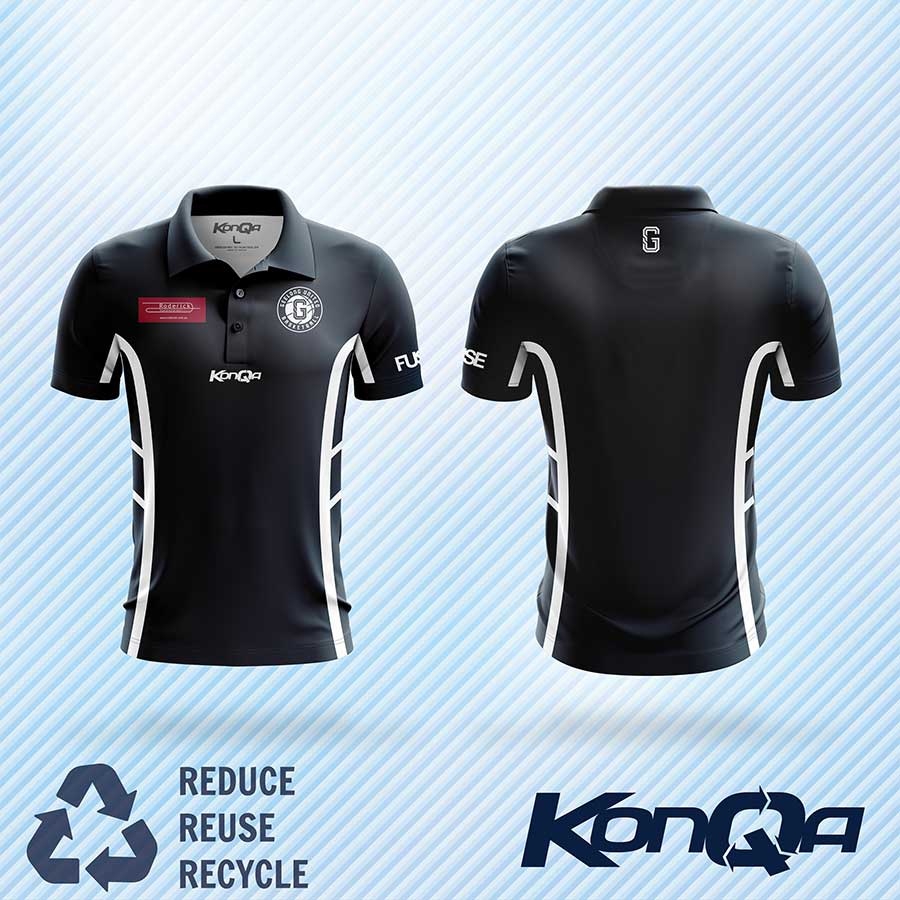 Geelong United Basketball  Custom Polo  KonQa